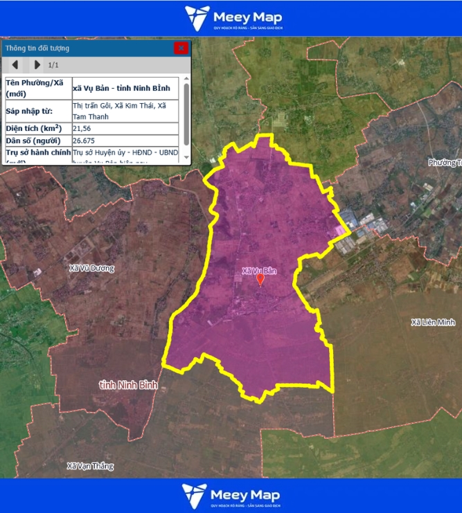 Bản đồ quy hoạch tỉnh Ninh Bình| Bản Đồ Sau Sáp Nhập 153 Bản đồ Xã Vụ Bản, Ninh Bình