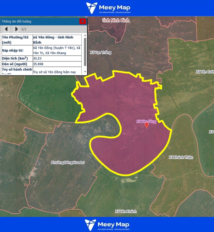 Bản đồ quy hoạch tỉnh Ninh Bình| Bản Đồ Sau Sáp Nhập 156 Bản đồ Xã Yên Đồng, Ninh Bình