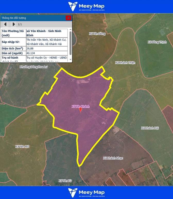Bản đồ quy hoạch tỉnh Ninh Bình| Bản Đồ Sau Sáp Nhập 207 Bản đồ Xã Yên Khánh, Ninh Bình