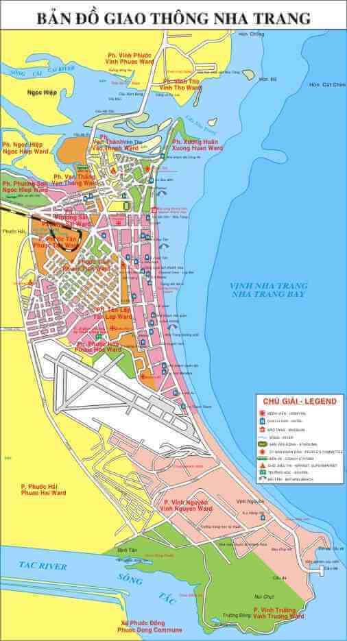 Bản đồ chỉ đường giao thông Tp Nha Trang 2