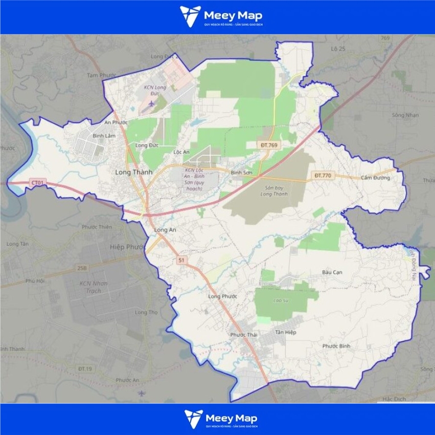 Bản đồ quy hoạch Huyện Long Thành, Đồng Nai| Quy hoạch sử dụng đất 2 Bản đồ giao thông huyện Long Thành