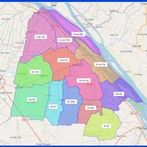 Bản đồ hành chính Huyện Kế Sách, Sóc Trăng