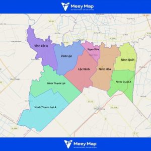 Bản đồ hành chính huyện Hồng Dân, Tỉnh Bạc Liêu