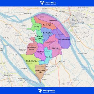 Bản đồ quy hoạch Huyện Mỏ Cày Bắc, Bến Tre |Quy hoạch Sử dụng Đất 8 Bản đồ hành chính huyện Mỏ Cày Bắc, Bến Tre