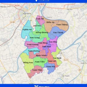 Bản đồ hành chính huyện Nghĩa Hưng