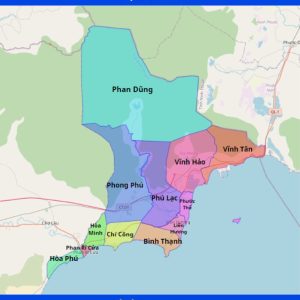 Bản đồ hành chính huyện Tuy Phong, Bình Thuận