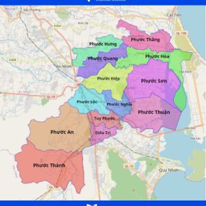 Bản đồ Quy Hoạch Huyện Tuy Phước, Tỉnh Bình Định|Kế hoạch sử dụng đất 9 Bản đồ hành chính huyện Tuy Phước, Bình Định