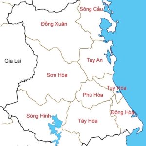 Bản đồ hành chính tỉnh Phú Yên