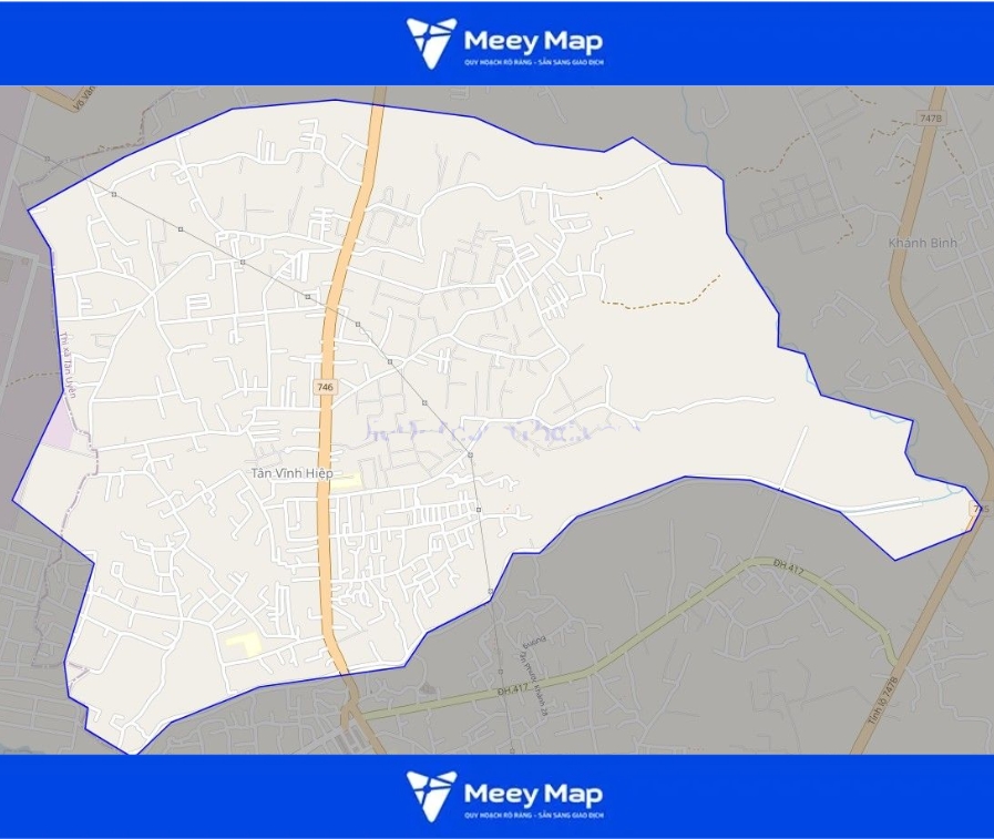 Bản đồ phường Tân Vĩnh Hiệp, Thị xã Tân Uyên