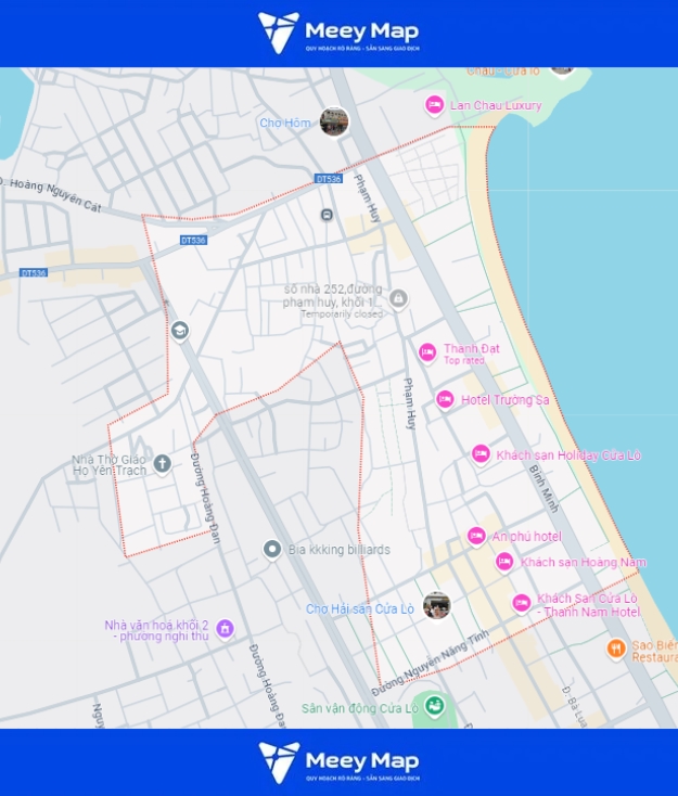Bản đồ phường Thu Thủy, thị xã Cửa Lò