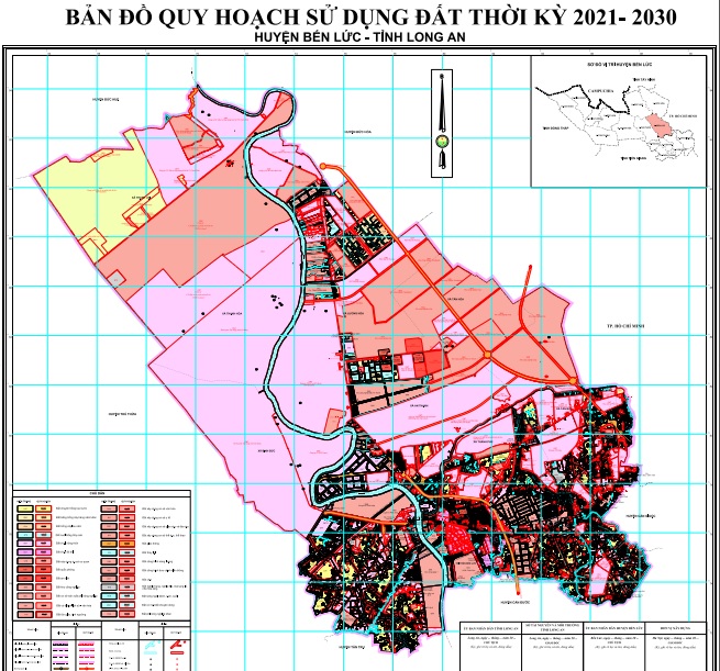 Ban do quy hoach Ke hoach huyen Ben Luc