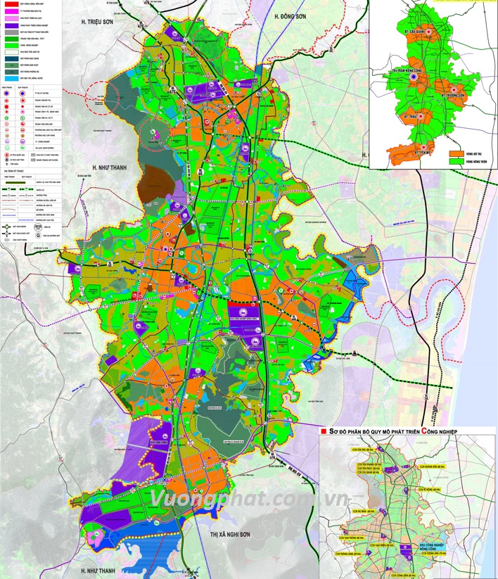 Ban do quy hoach Ke hoach huyen Nong Cong