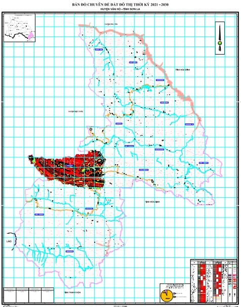 Ban do quy hoach Ke hoach huyen Van Ho