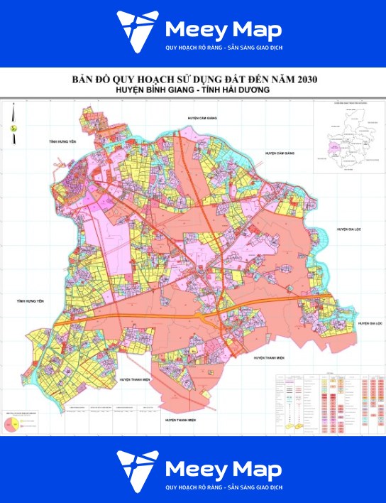 Bản đồ quy hoạch Huyện Bình Giang, Hải Dương| Kế hoạch sử dụng đất 2 Ban do quy hoach huyen Binh Giang