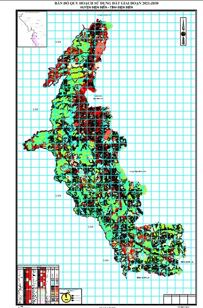 Ban do quy hoach huyen Dien Bien tinh Dien Bien