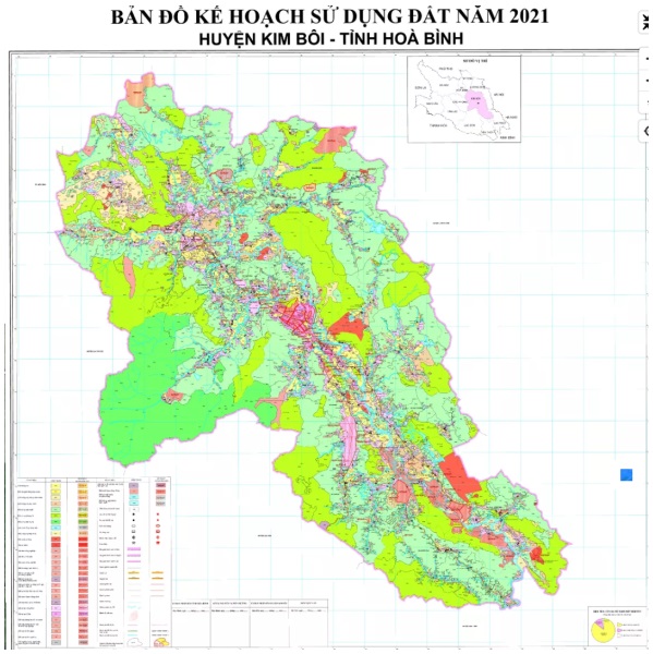 Ban do quy hoach huyen Kim Boi Hoa Binh nam