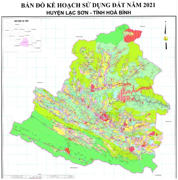 Ban do quy hoach huyen Lac Son Hoa Binh nam