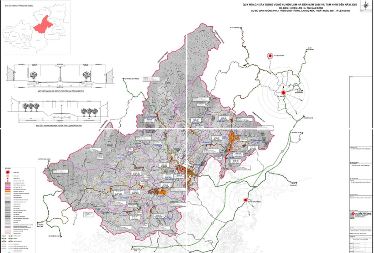 Ban do quy hoach huyen Lam Ha Lam Dong nam