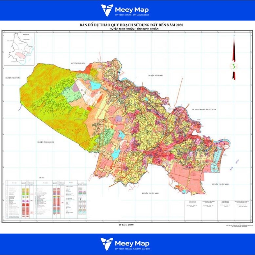 Bản đồ quy hoạch Huyện Ninh Phước, Tỉnh Ninh Thuận|Kế hoạch sử dụng đất 1 Bản đồ quy hoạch huyện Ninh Phước, Tỉnh Ninh Thuận năm 2030