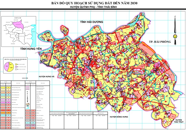 Ban do quy hoach huyen Quynh Phu Thai Binh nam