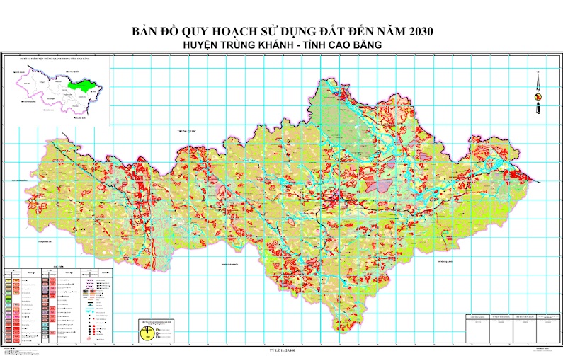 Ban do quy hoach huyen Trung Khanh Cao Bang nam