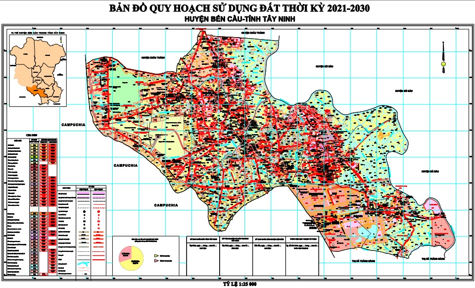 Ban do quy hoach ke hoach huyen Ben Cau