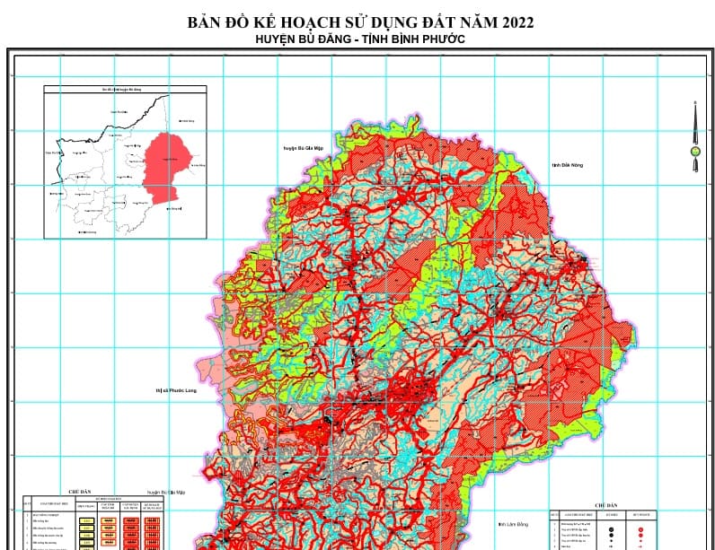 Ban do quy hoach ke hoach huyen Bu Dang Binh