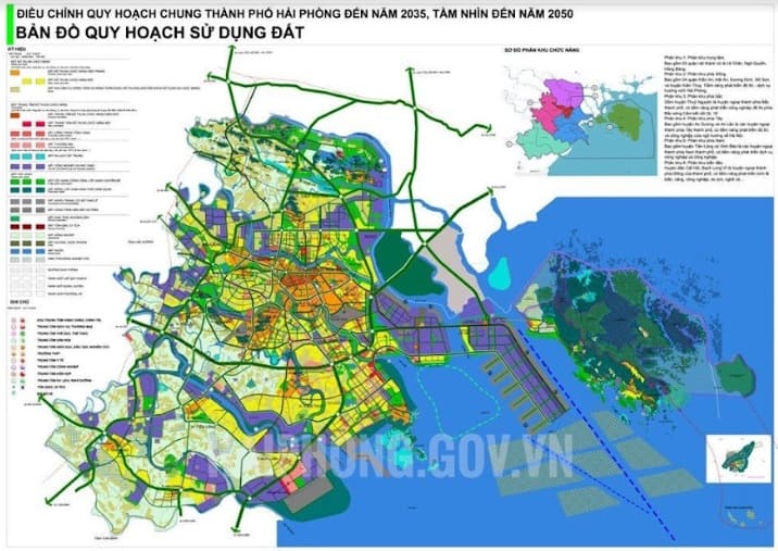 Ban do quy hoach quan Le Chan Hai Phong nam