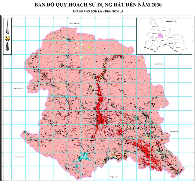 Ban do quy hoach su dung dat thanh pho Son