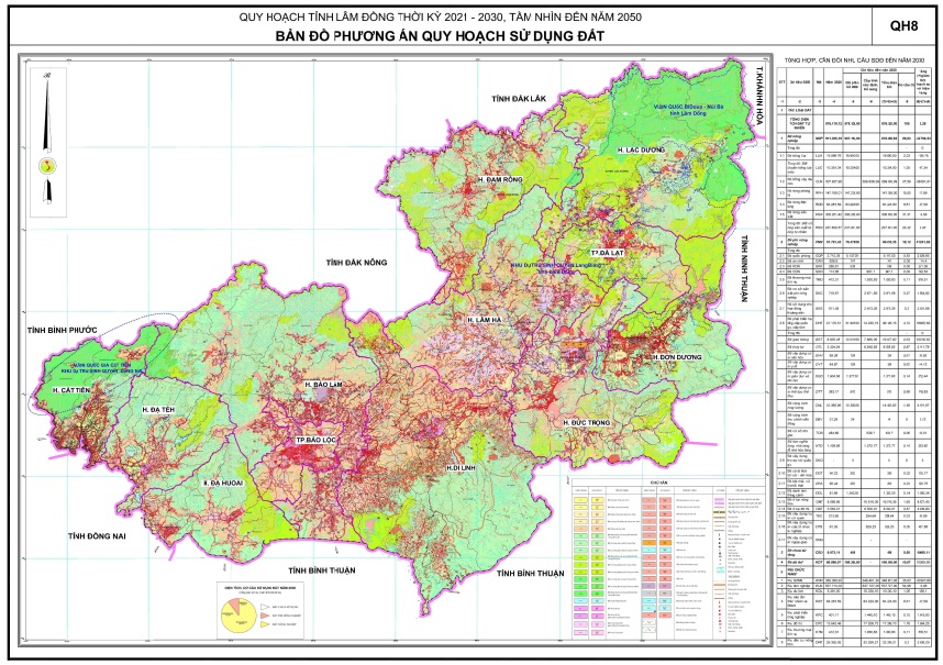 Ban do quy hoach su dung dat tinh Lam Dong