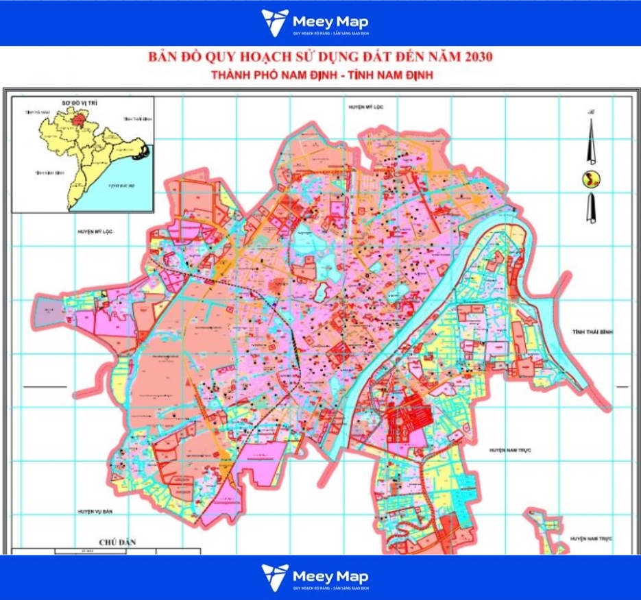 Bản đồ quy hoạch thành phố Nam Định, Tỉnh Nam Định
