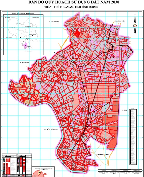 Ban do quy hoach thanh pho Thuan An Binh Duong