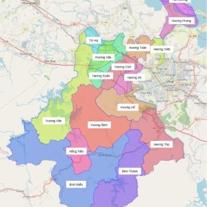 Bản đồ thị xã hương Trà, Thừa Thiên Huế