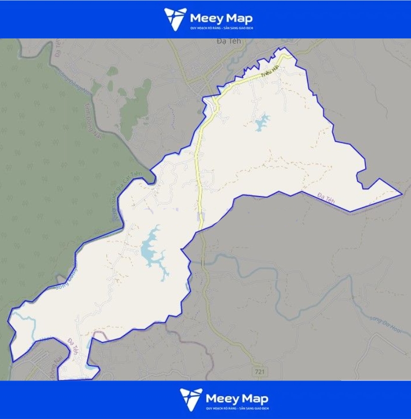 Bản đồ xã Đạ Kho, Đạ Teh