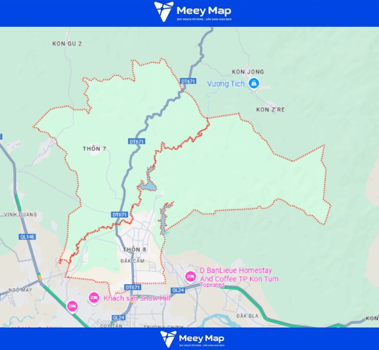 Bản đồ quy hoạch Thành phố Kon Tum, Kon Tum| Kế hoạch Sử dụng Đất 13 Bản đồ xã Đăk Cấm, Thành phố Kon Tum