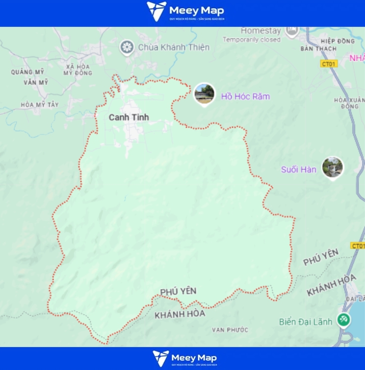 Bản đồ Huyện Tây Hoà, Tỉnh Phú Yên| Quy hoạch sử dụng đất 10 Bản đồ xã Hòa Thịnh, huyện Tây Hòa