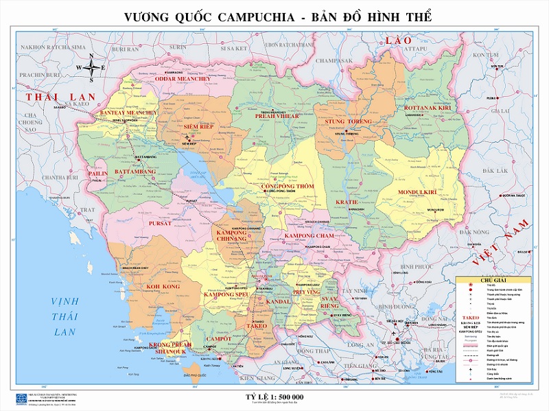 Bản đồ hành chính Campuchia