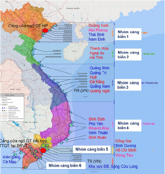 Bản đồ cảng biển Việt Nam