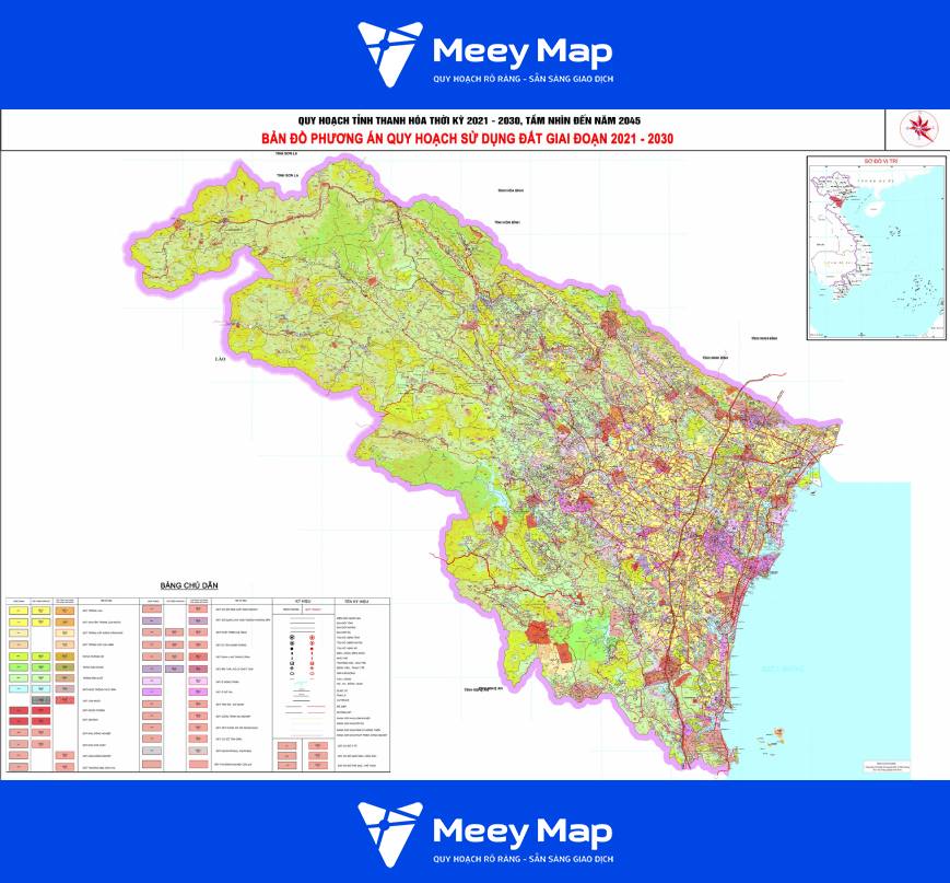 Quy hoach giao thong tinh Thanh Hoa the hien tren ban do phuong an quy hoach su dung dat giai doan 2021 2030