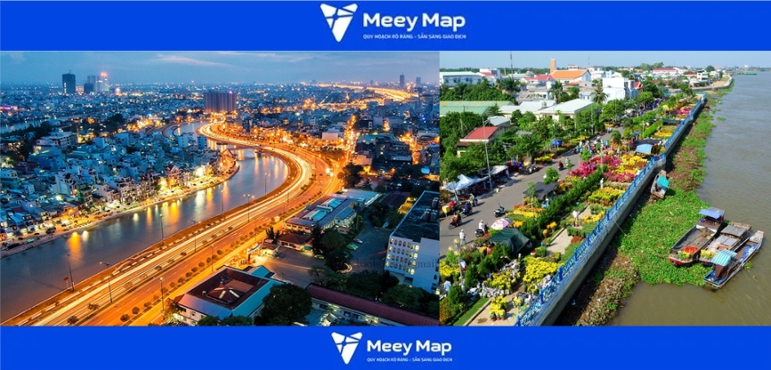 Bản đồ Thành phố Vĩnh Long, Vĩnh Long Sau Sát Nhập 3 Thành phố Vĩnh Long