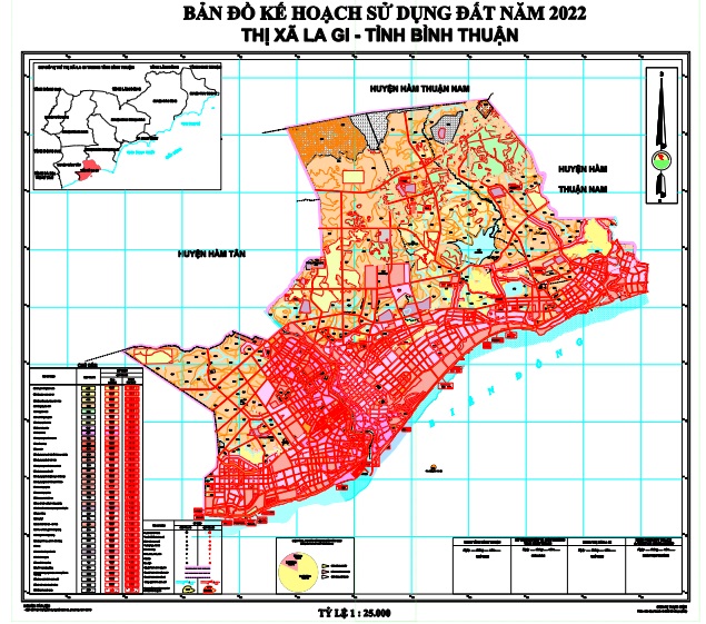 Kế hoạch sử dụng đất thị xã La Gi năm 2022 
