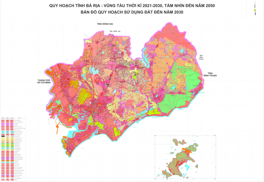 Bản đồ quy hoạch thành phố Bà Rịa đến năm 2030