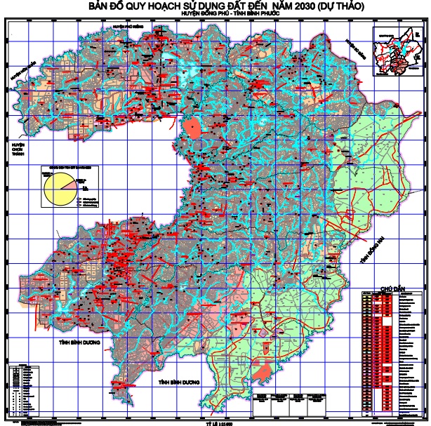 Bản đồ quy hoạch sử dụng đất thời kỳ 2021-2030 Đồng Phú