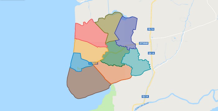 Bản đồ huyện Thới Bình tỉnh Cà Mau