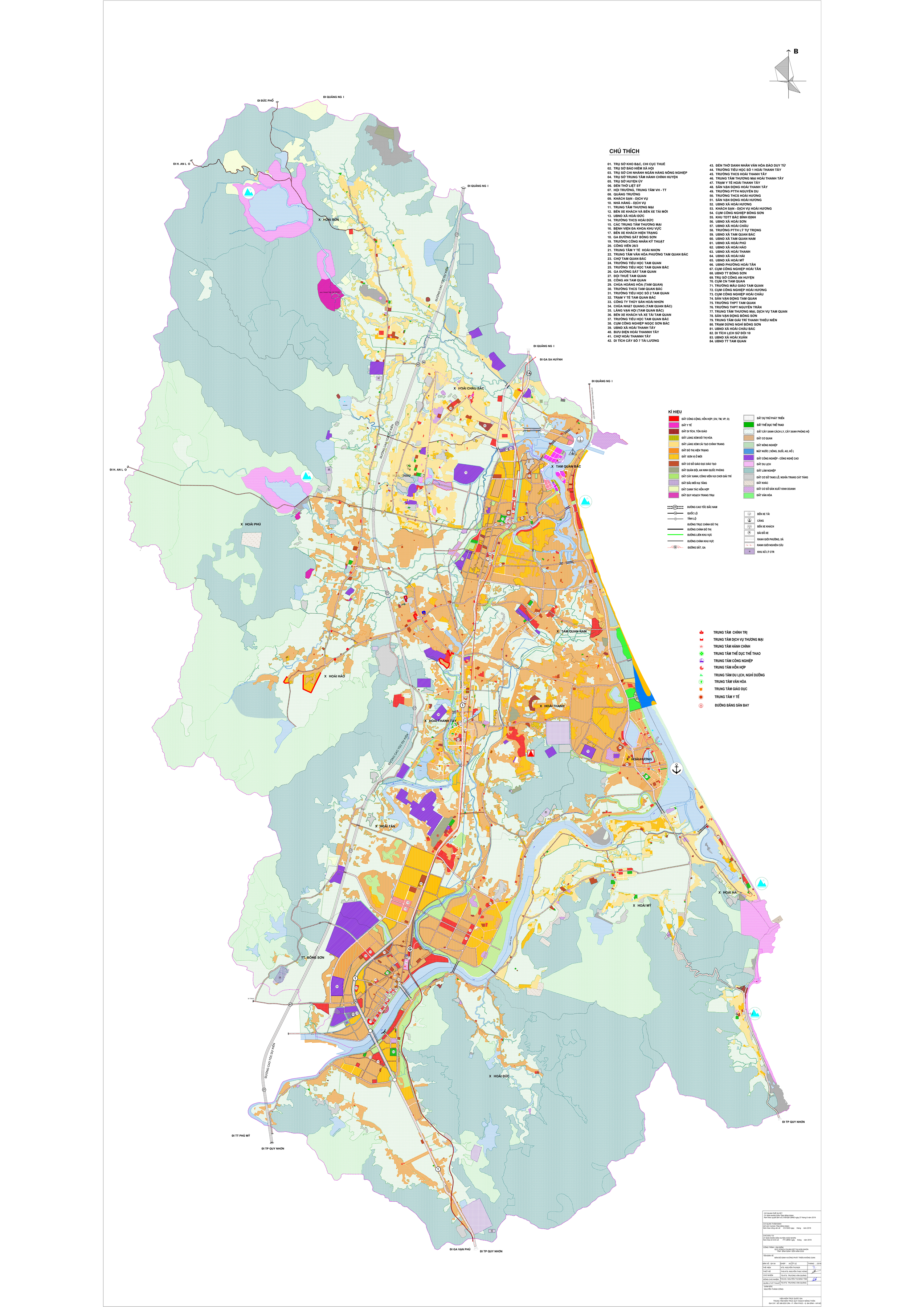 Bản đồ quy hoạch đô thị Thị xã Hoài Nhơn 