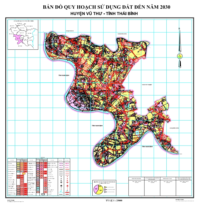 bản đồ quy hoạch huyện Vũ Thư, Thái Bình