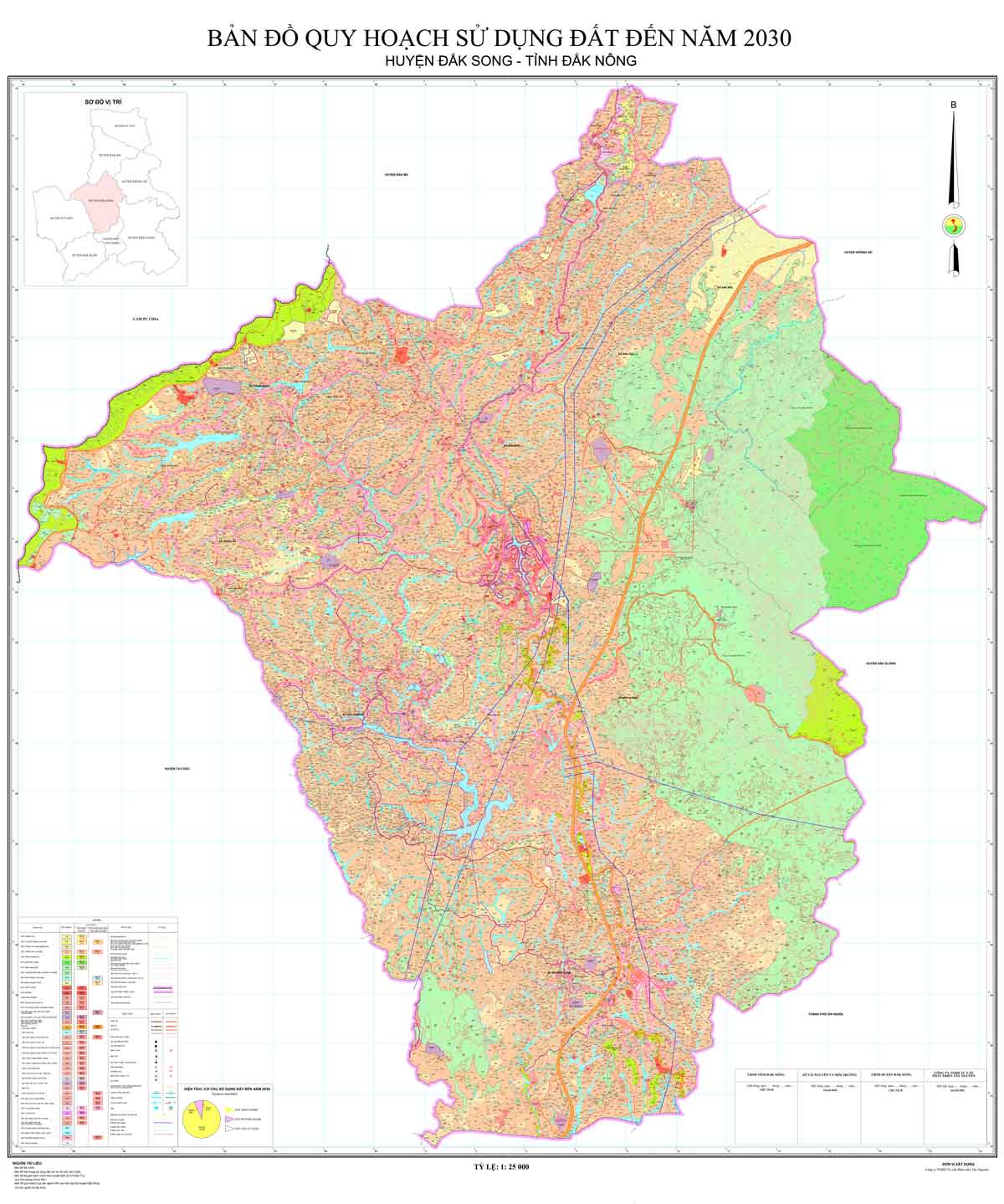 Bản đồ quy hoạch huyện Đắk Song đến năm 2030