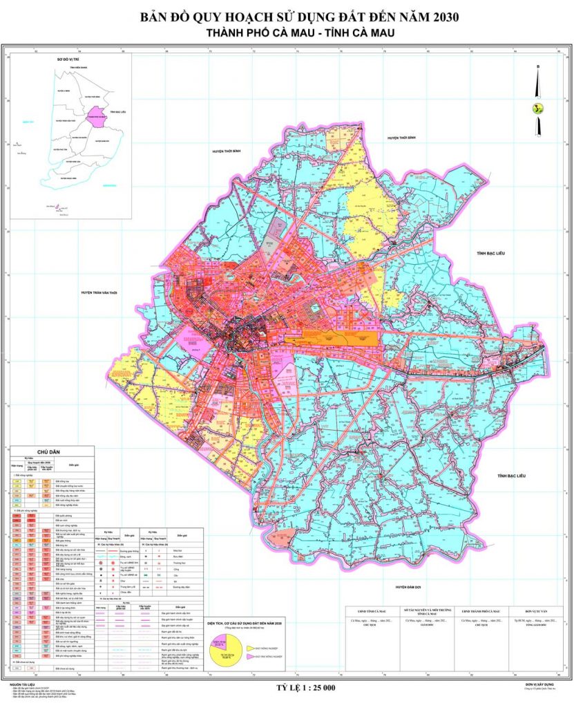 Bản đồ quy hoạch thành phố Cà Mau đến năm 2030