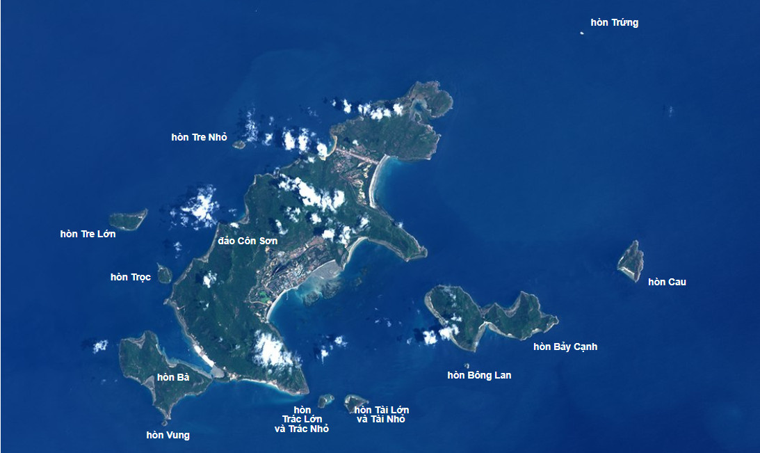 Bản đồ huyện đảo Côn Đảo