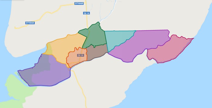 Bản đồ huyện Năm Căn tỉnh Cà Mau